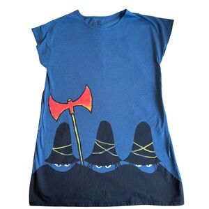 Design TshirtsStore Graniph Blue Mini Tomi Ungerer ‘The Three Robbers’ One Size